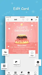 birthday card maker iphone screenshot 3