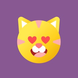 crazyface cat sticker