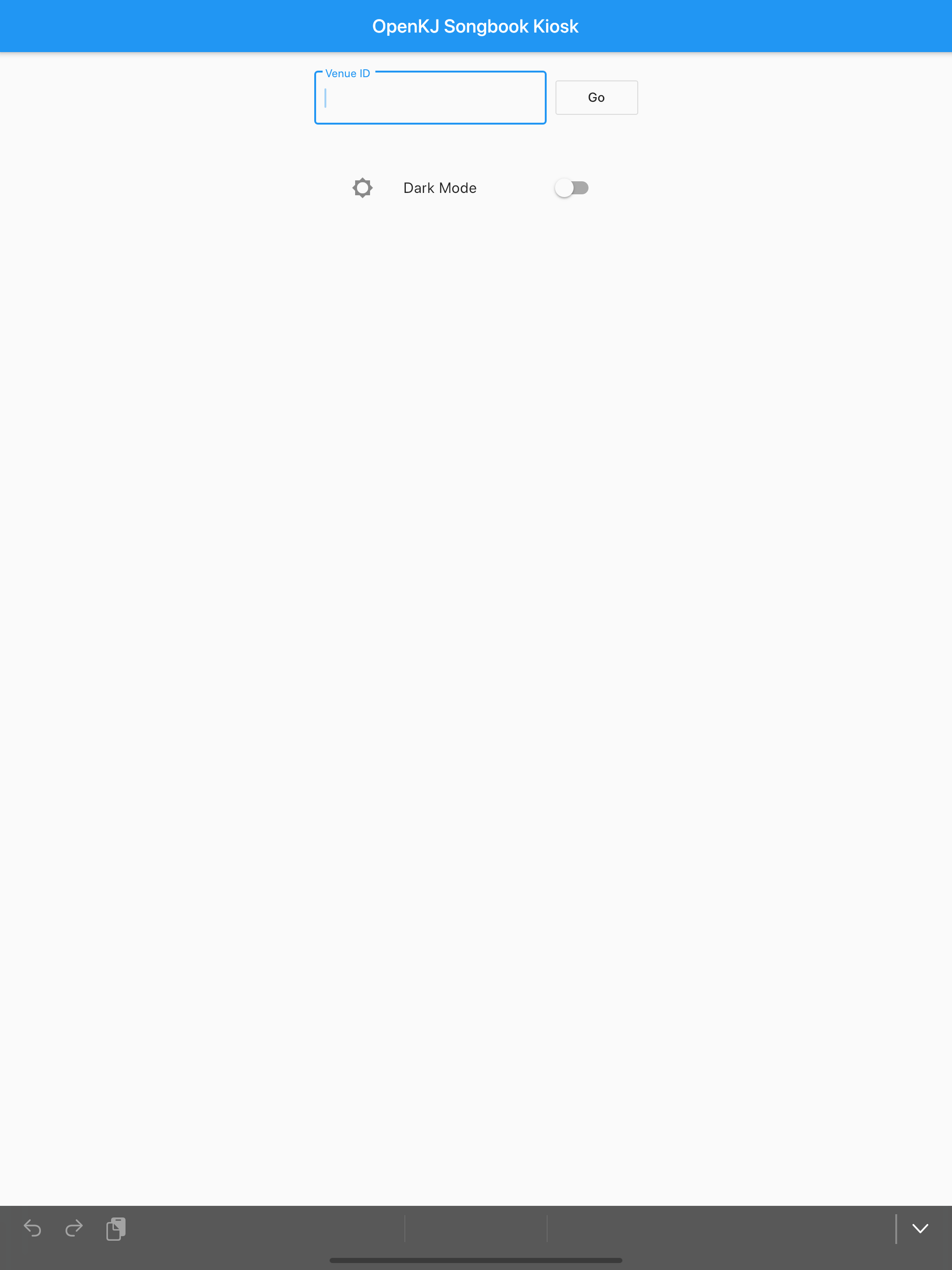 OpenKJ Songbook Kiosk