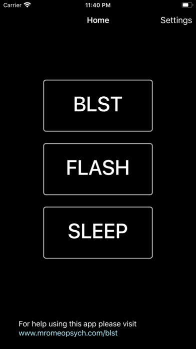 Bilateral Stimulation Therapy Screenshot