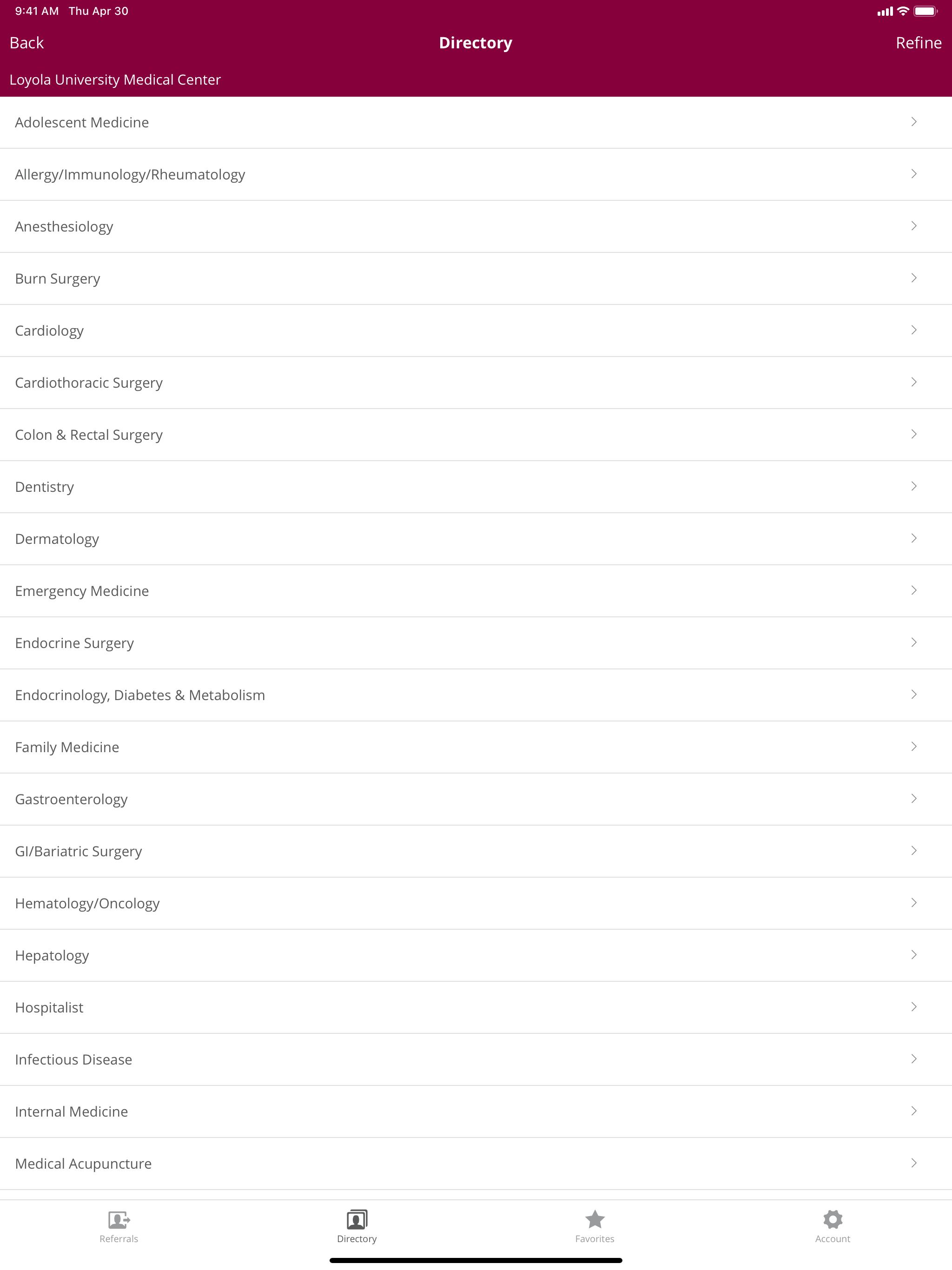 Loyola Medicine Referral App screenshot 6