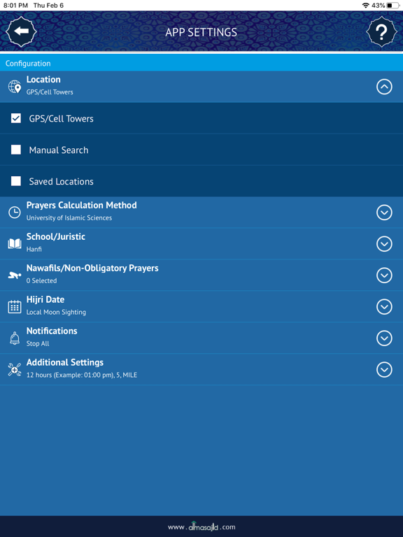 allMasajid iPad screenshot 2 - Lifestyle app