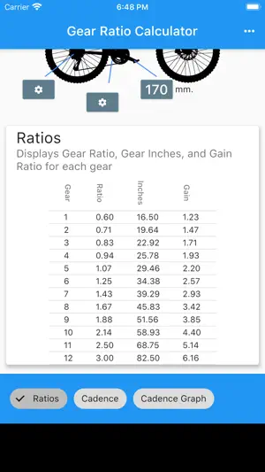 MTB Gear Ratio screenshot 3