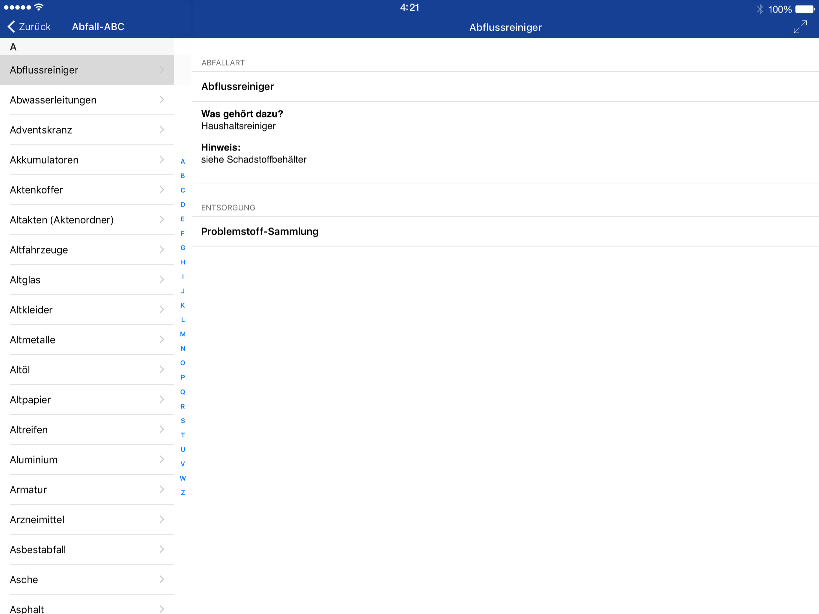 Abfall App