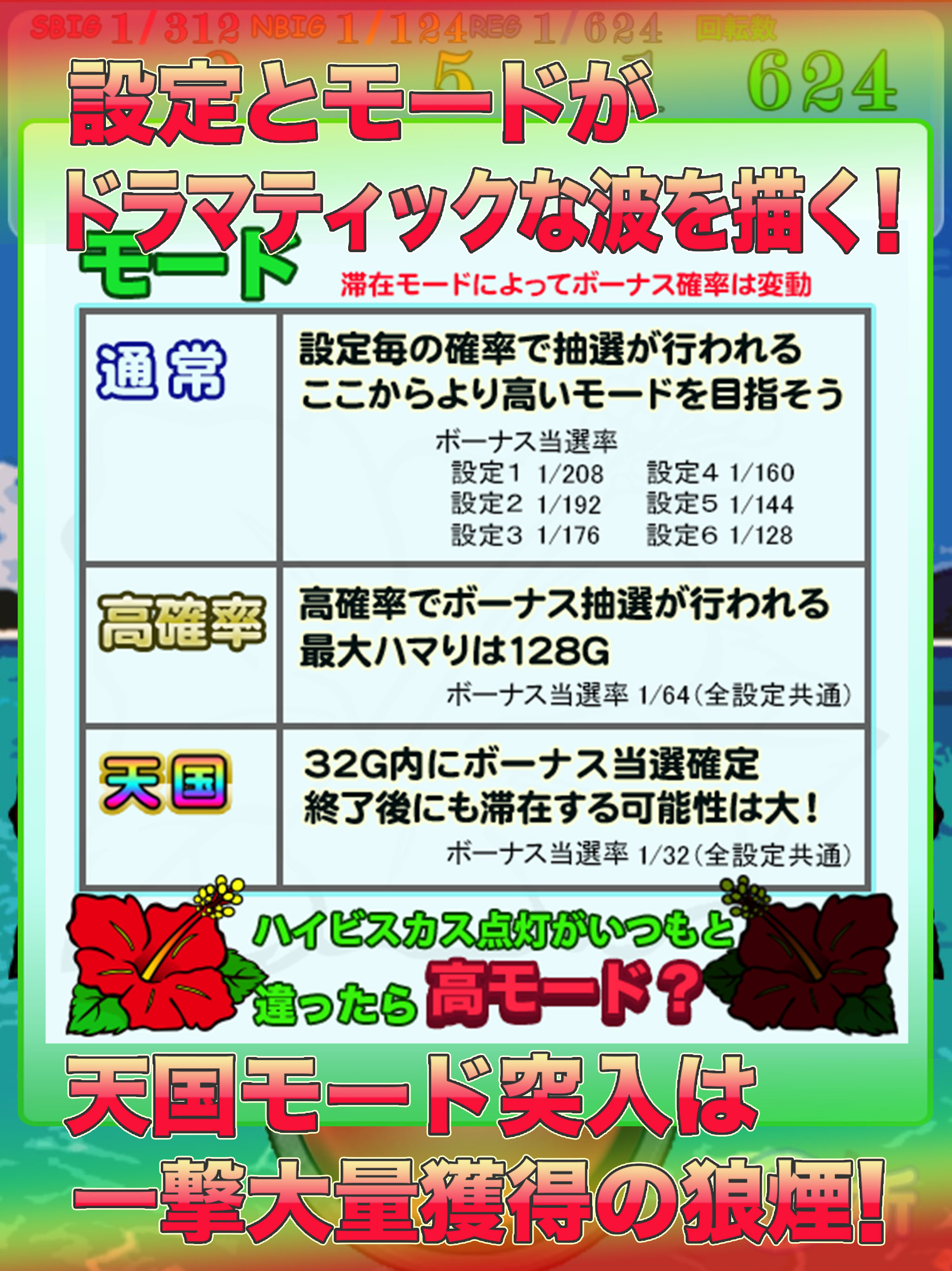 【沖すろ】お願い！ハイビスカス【スロット/パチスロ】 screenshot 5