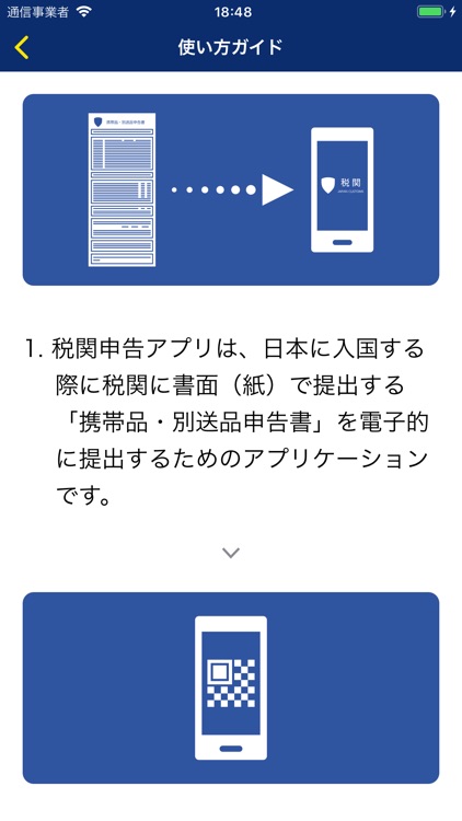 Japan Customs Declaration App.
