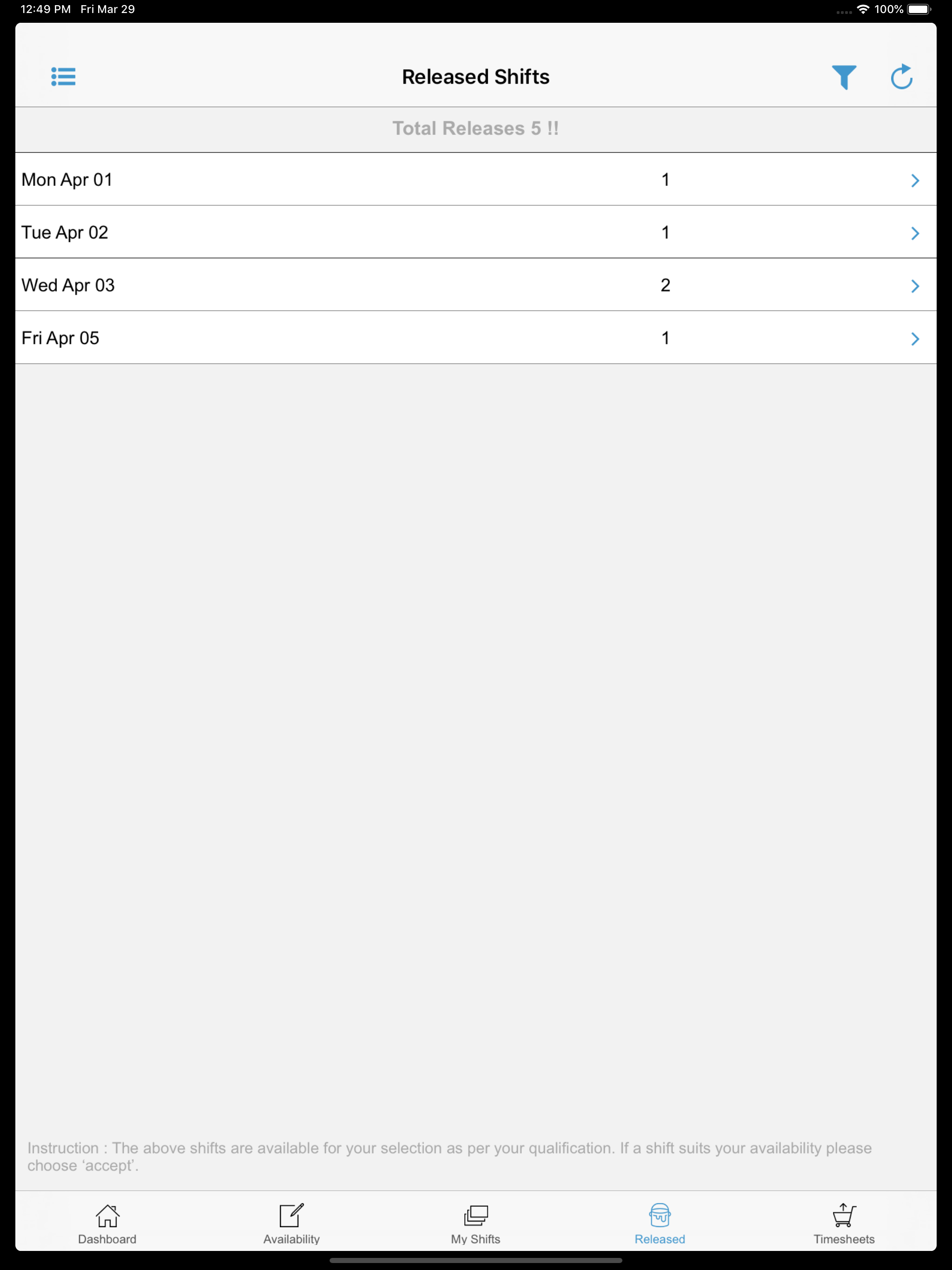 Chandler Members app