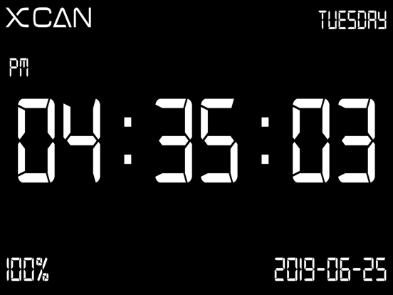 Screenshot #4 pour XCAN Clock - Digital Clock