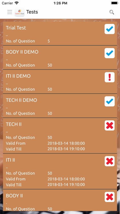 Practice Exams Online