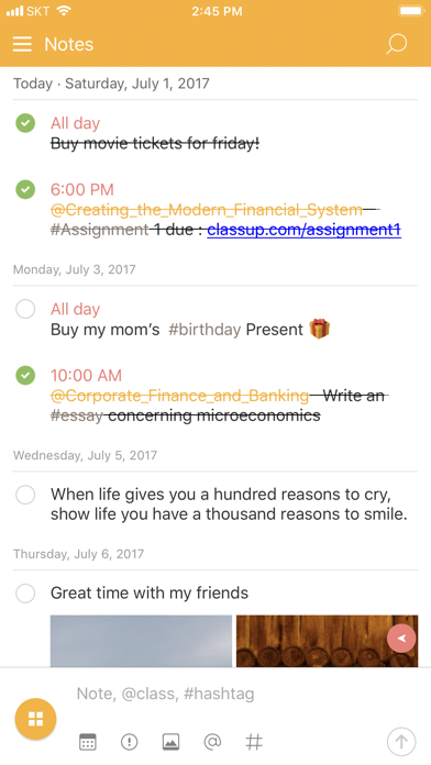 ClassUp - Schedule, Note screenshot 2