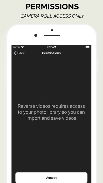 Reverse Videos - Reverser App Screenshot