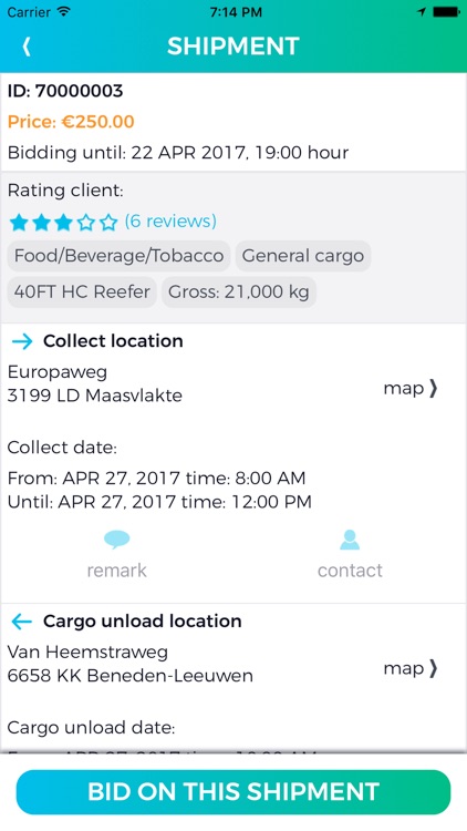 UTURN: Containertrucking app