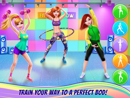 Fitness Girl - Studio Coach iPad app afbeelding 2