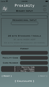 Proximity - Access Card Calc screenshot