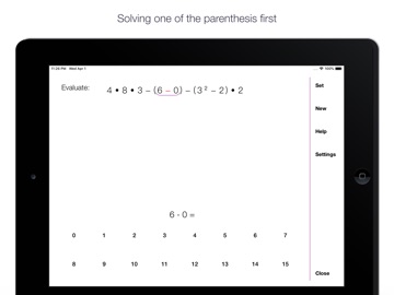 Visual Order of Operations iPad screenshot