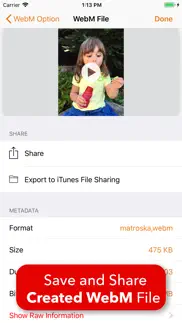 video 2 webm cross converter iphone capturas de pantalla 4
