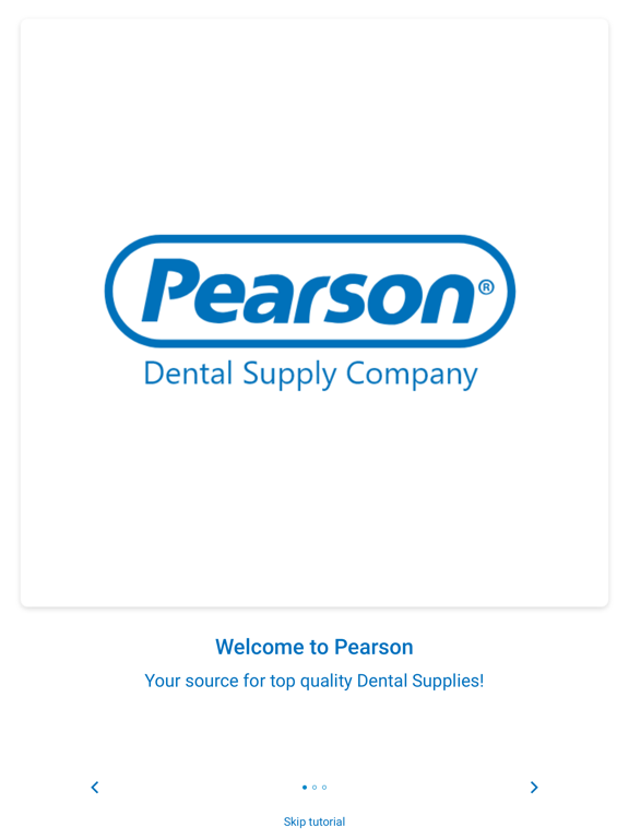 Pearson Dental Supply Mobile iPad screenshot 1 - Shopping app