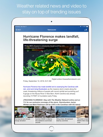 The Weather Network for iPadのおすすめ画像5
