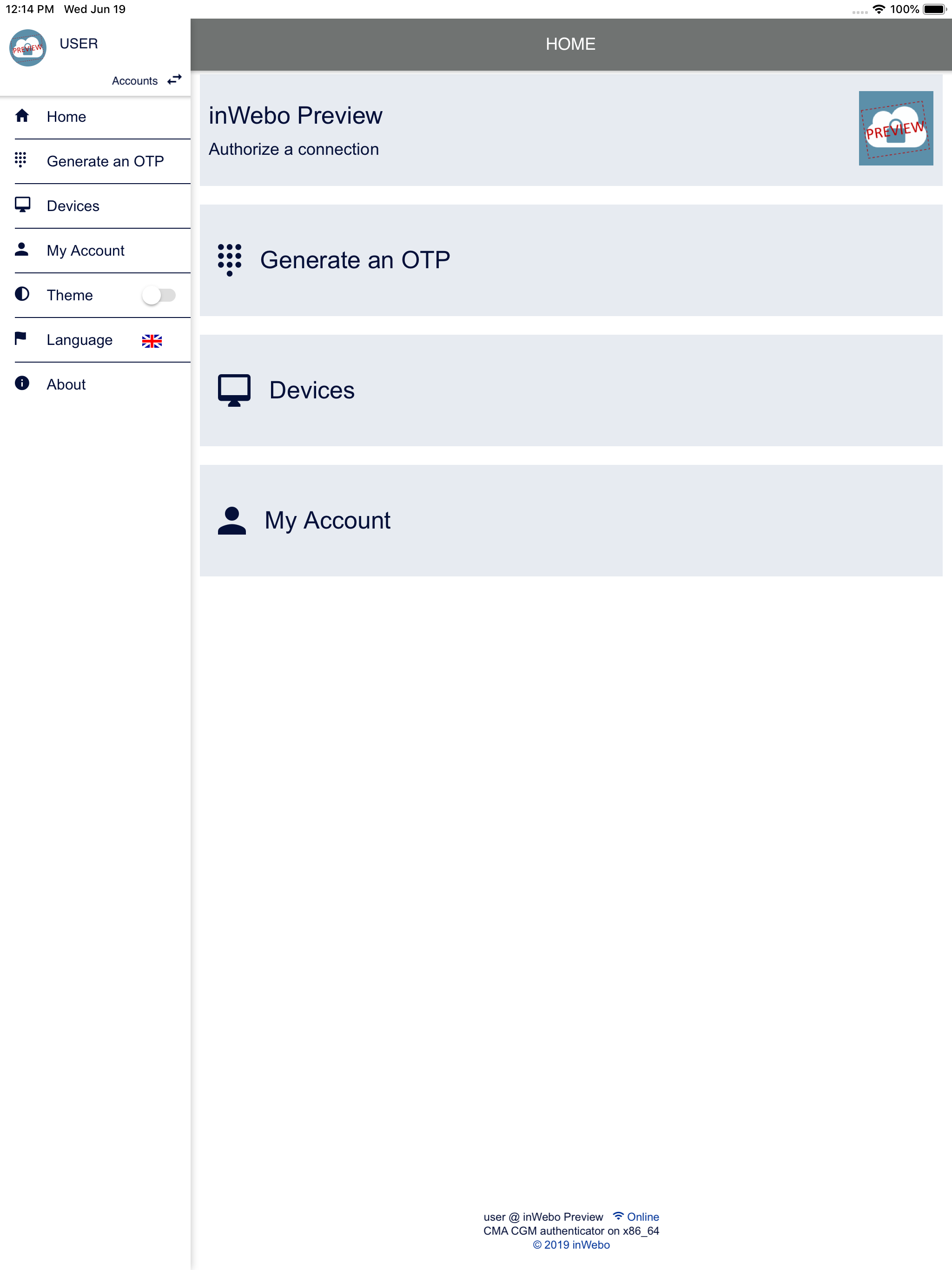 CMA CGM Authenticator
