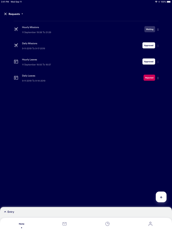 Timeet Attendance Service iPad screenshot 2 - Business app