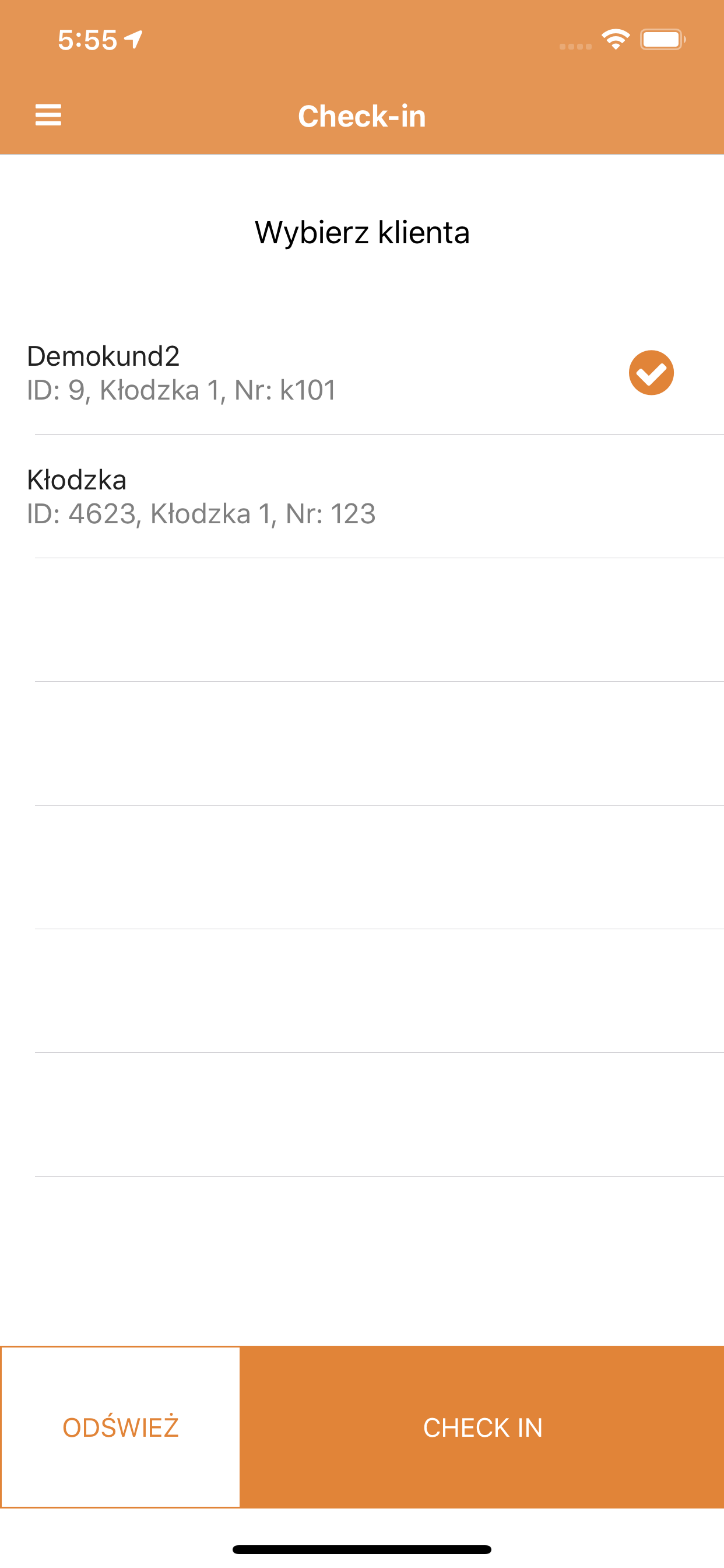 Rapportering screenshot 3