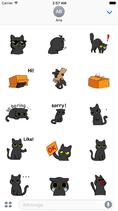Screenshot #2 pour Animated Grumpy Black Cat