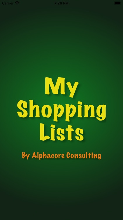 My Shopping Lists