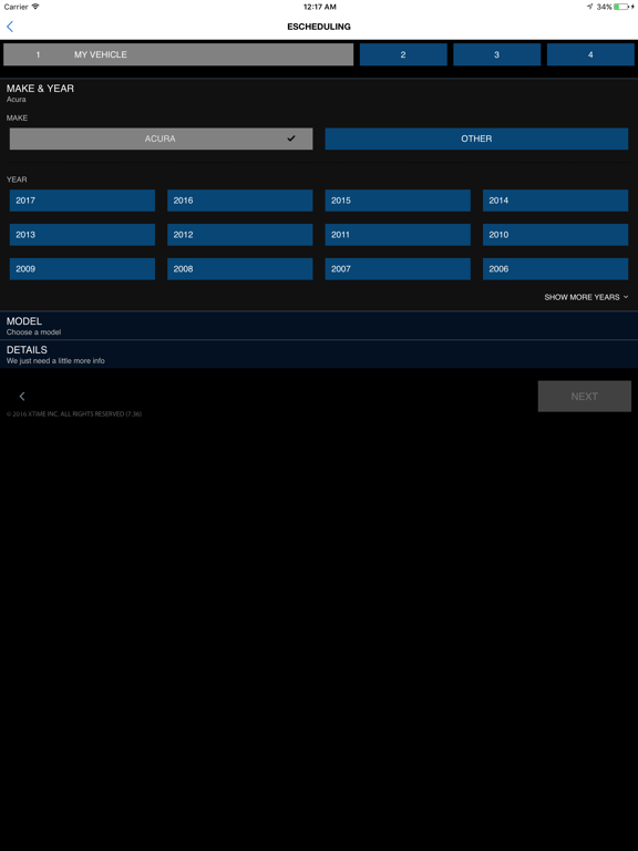Elite Acura Dealer App iPad screenshot 5 - Shopping app