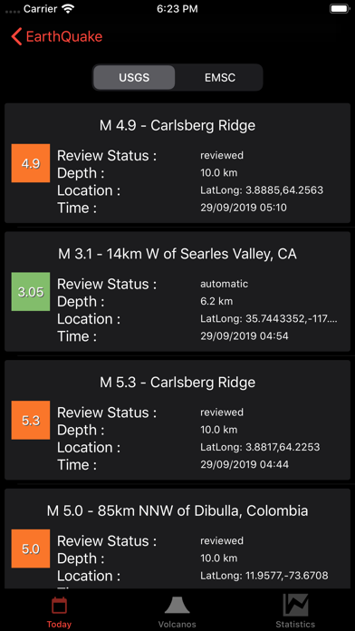 EarthQuakes Map & Volcanoesのおすすめ画像5