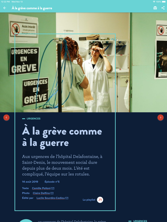 Les Jours iPad screenshot 6 - News app