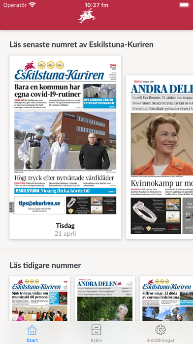 Screenshot #1 pour E-tidning Eskilstuna Kuriren