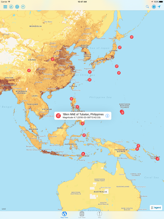 Screenshot #5 pour Hazards and Population Mapper