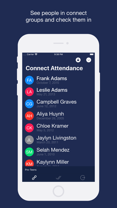 Culminate - Check-in Portal Screenshot