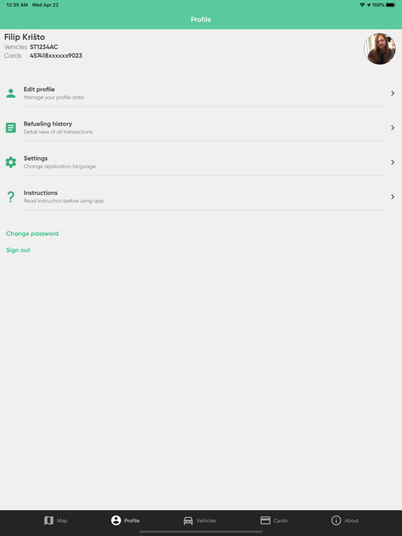 EazyOil iPad screenshot