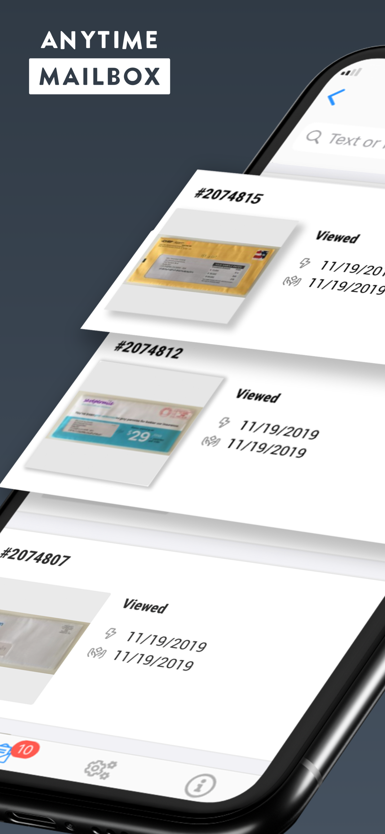 Anytime Mailbox Virtual Mail