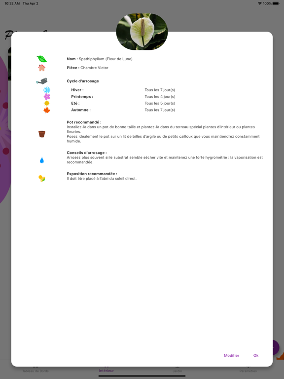 Screenshot #6 pour Pluctis - Gestion des plantes