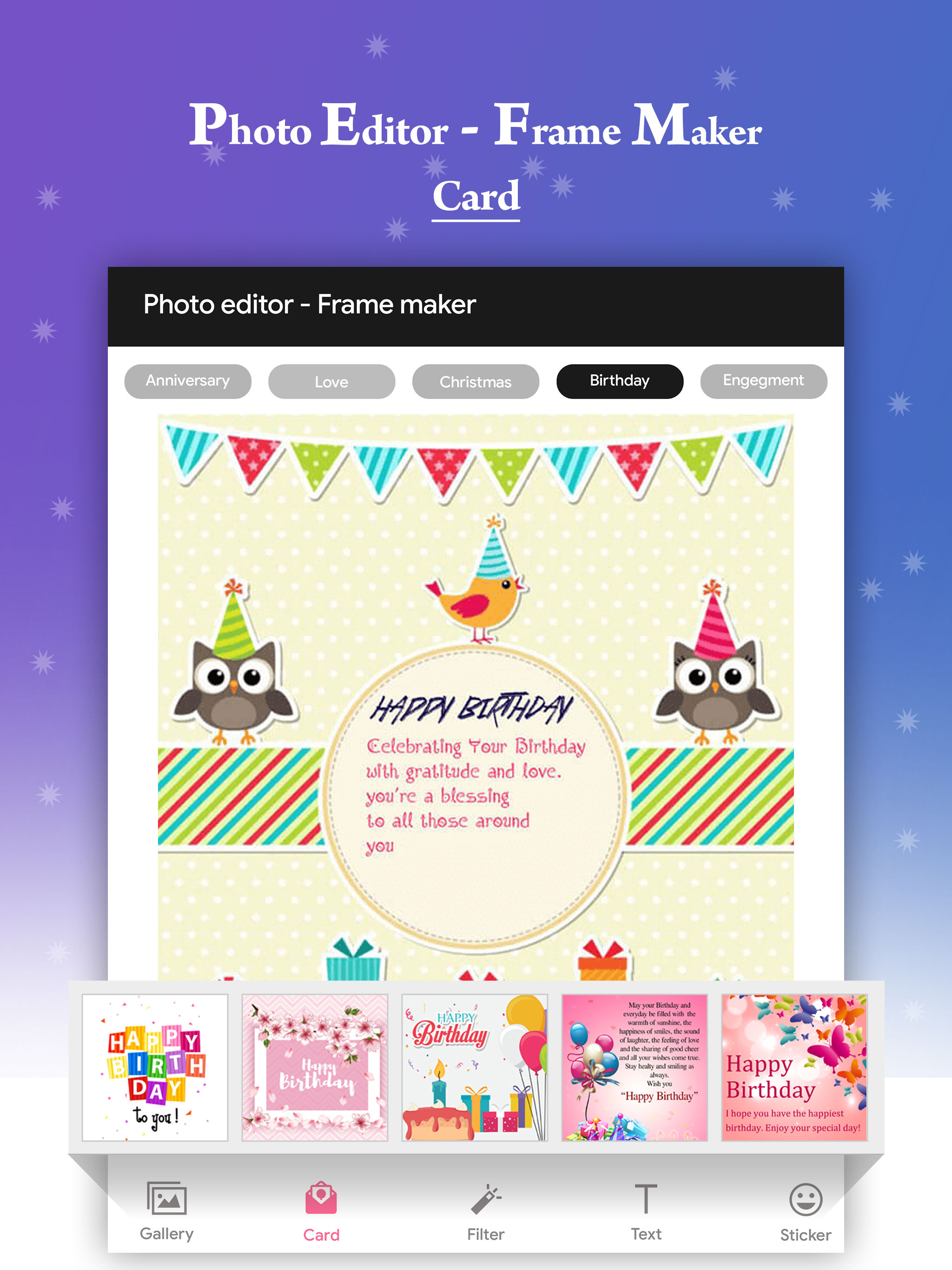 Photo Editor:Frame-Card Maker