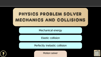 Problem solver: mechanics Screenshot