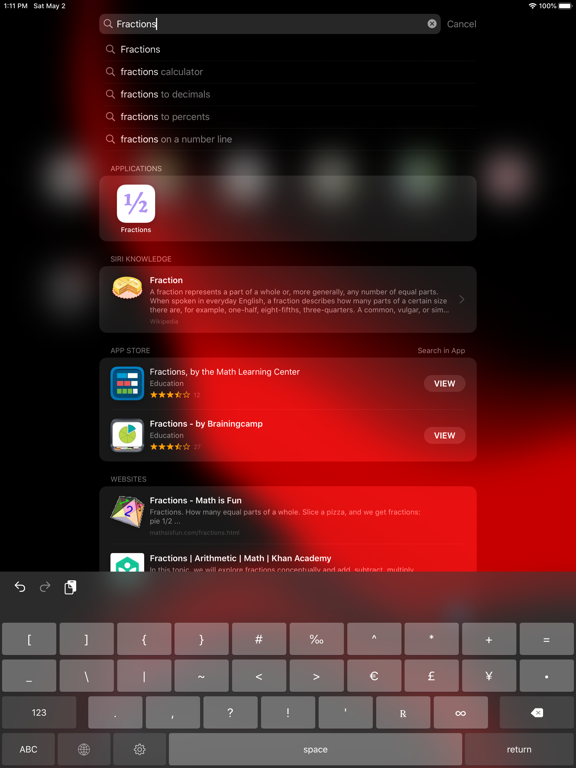 Screenshot #6 pour Fractions Keyboard