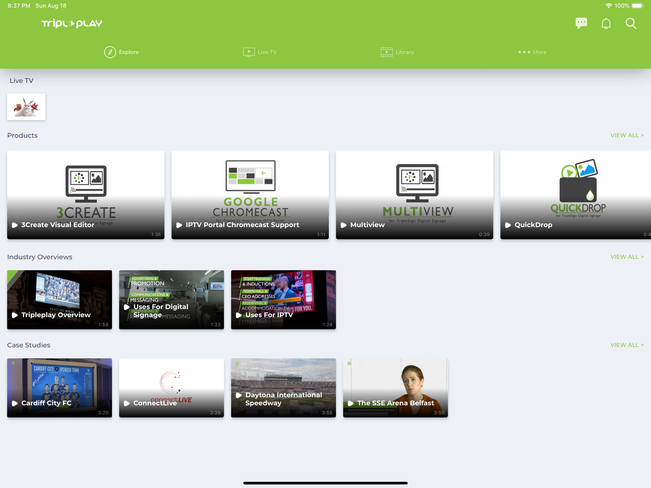 Tripleplay Mobile Media