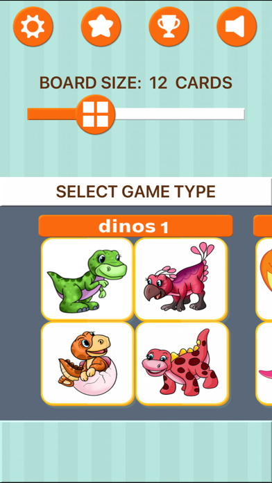 Dinosaur Memory Games for Kids Screenshot