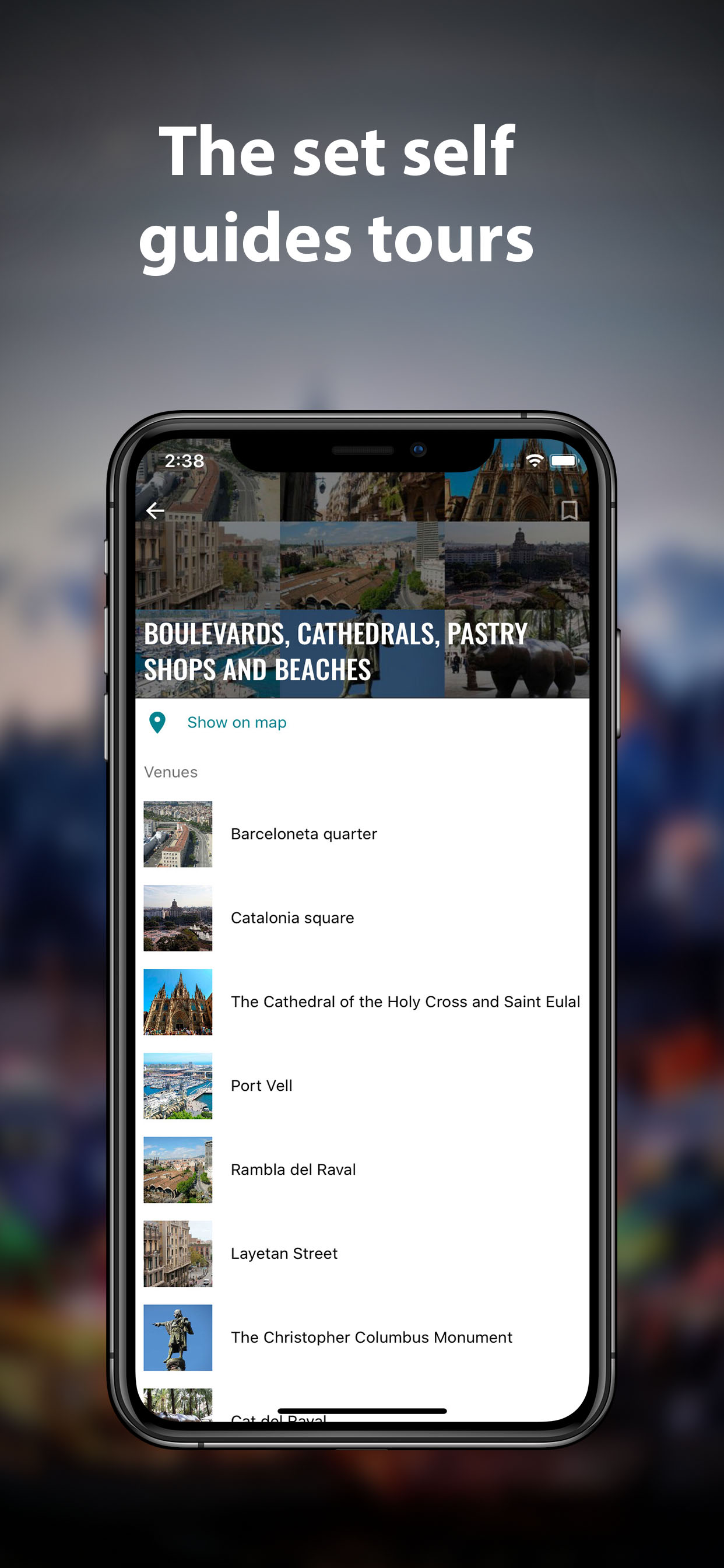 Barcelona travel map guide