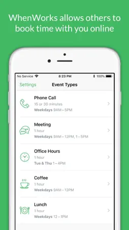 WhenWorks screenshot 1