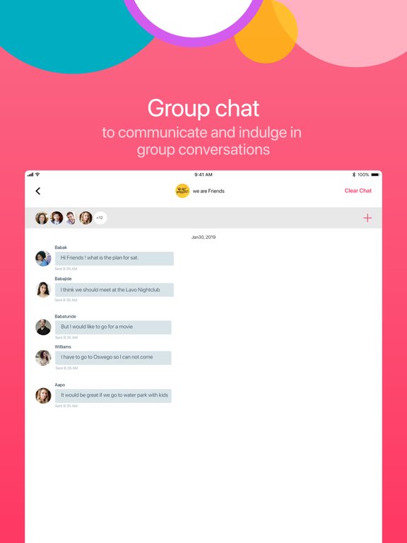 The goodtime App iPad screenshot 8 - Social Networking app