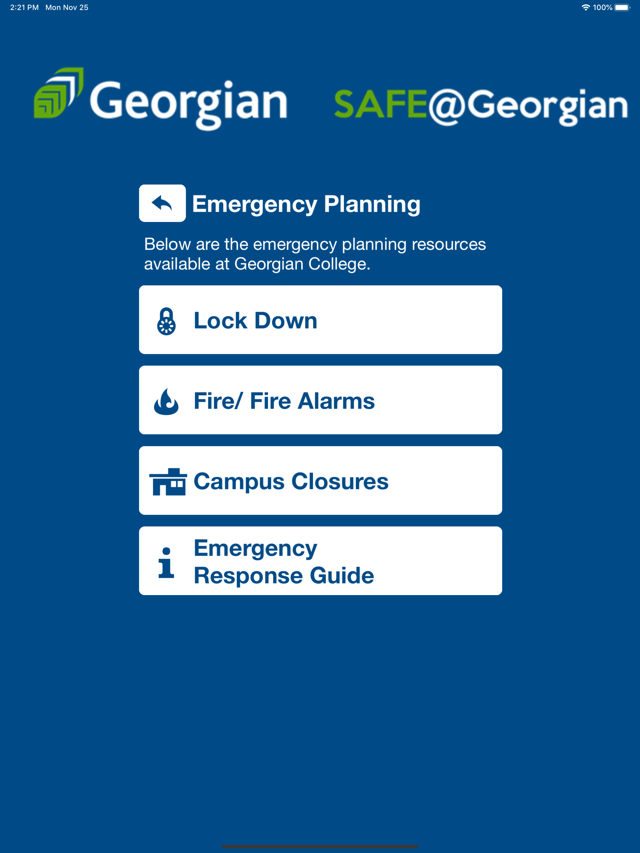 Safe@Georgian screenshot 15