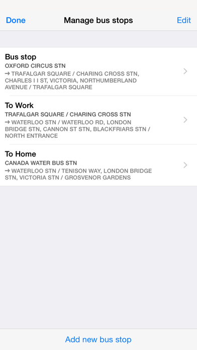 Next Bus Times London Screenshot