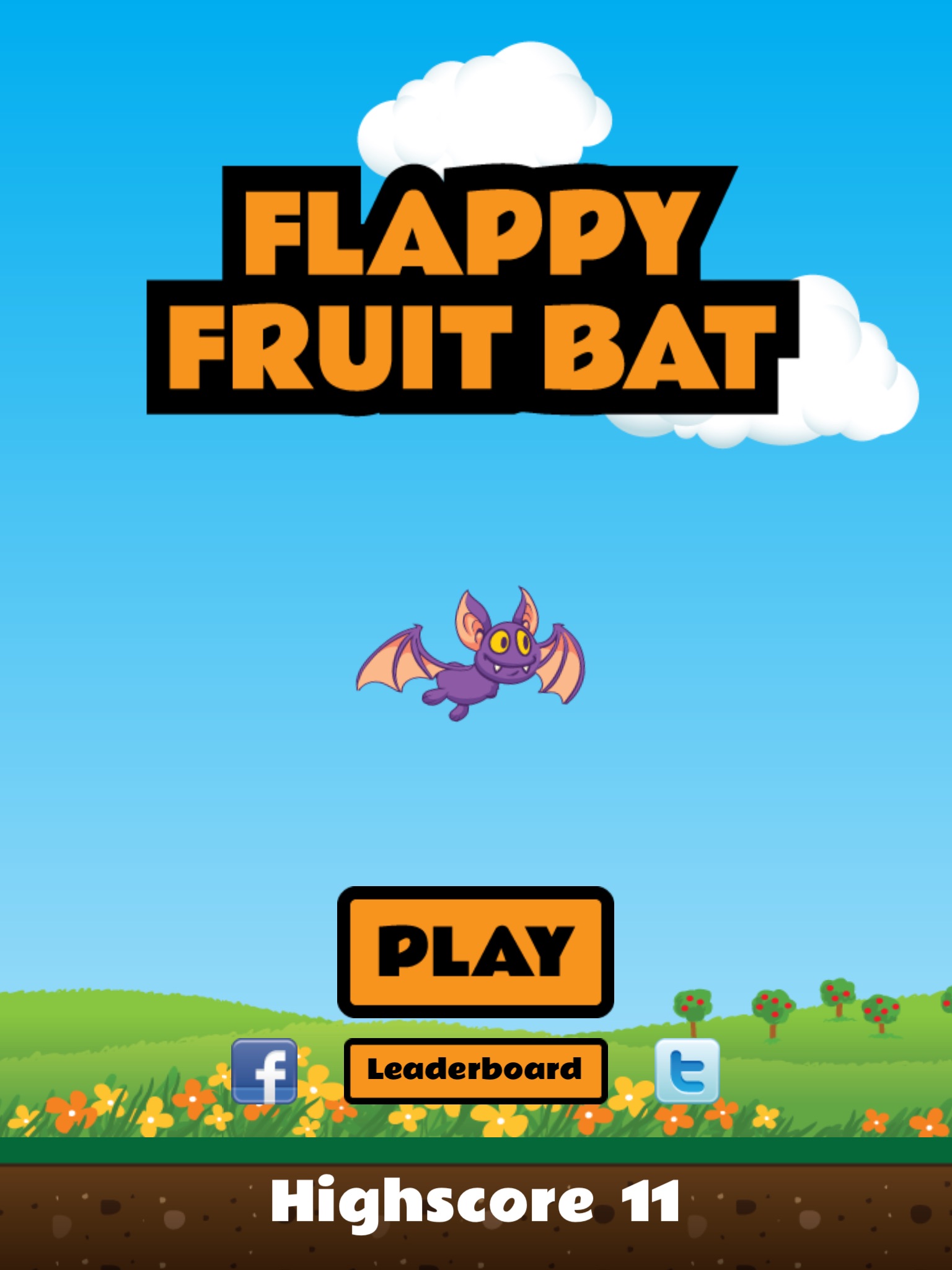 Flappy Fruit Bat Game screenshot 4