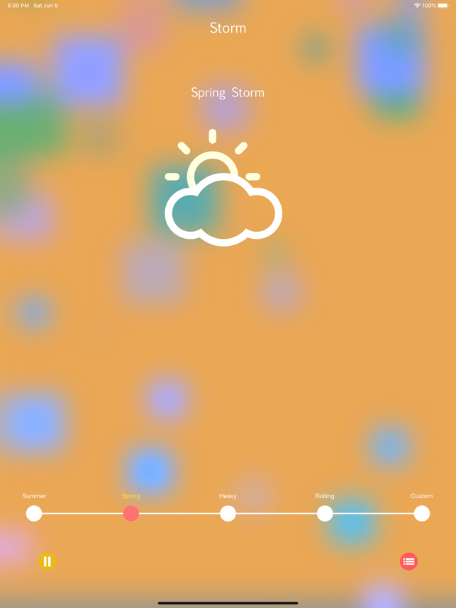 ‎Storm Rain Sounds Screenshot