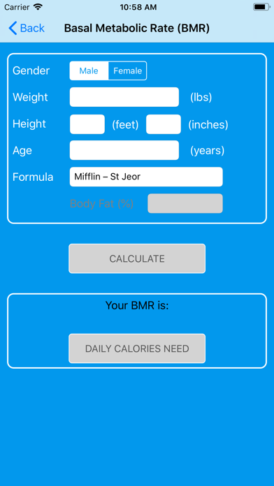 Health Metrics - BMI, BMR, IBW screenshot 4