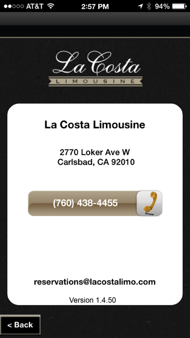 Screenshot #3 pour LaCosta Limo Mobile